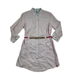 EDC by Esprit VTG Preppy Western Button Down Tunic/Mini Dress Women's Size XL